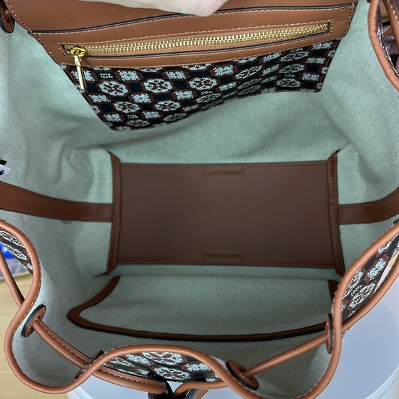 KATE SPADE - Spade Flower Monogram Mia Flap Backpack - NQ207 - Picture 13 of 16